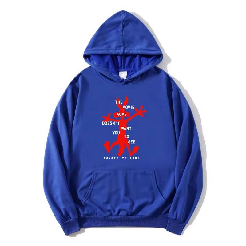 2026 Hot Sale Coyote Vs.Acme Hoodies Long Sleeve Casual Hooded Y2K Men Women Fashion Streetwear Vintage Printed Sweatshirt