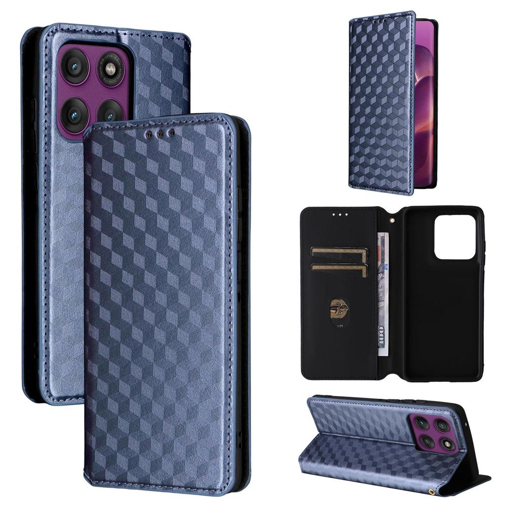 Flip Cover for Motorola Edge 60 Pro PU Leather Full-Body Protection With [RFID Blocking] Shockproof Durable Retro Phone Case