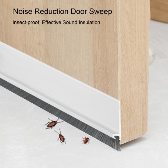 2 шт. дверная щетка для нижней части двери, интегрированная дверная щетка, самоклеящаяся герметизирующая прокладка для защиты от пыли, насекомых, холода и тепла