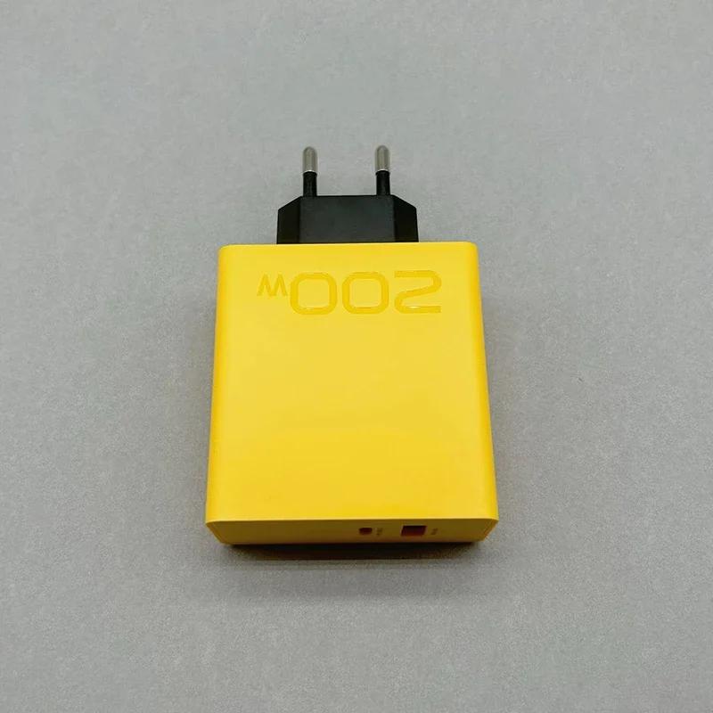 Адаптер для зарядки мобильного телефона USB Type-C 200 Вт с быстрой зарядкой, быстрая зарядка USB PD, вилка ЕС для iPhone 16 15 Samsung