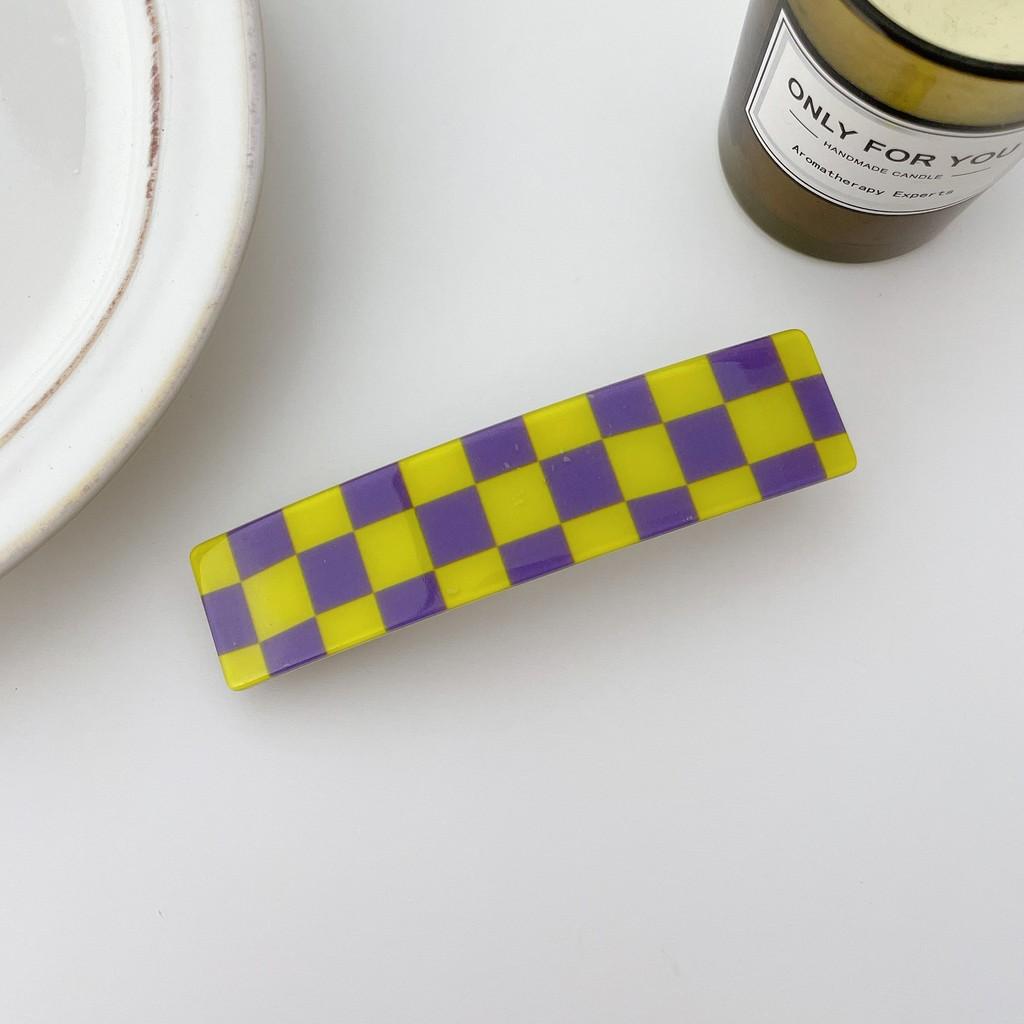 Шикарная квадратная заколка для волос 10,2 см для женщин, ручной работы в ретро-дизайне, доступна в различных цветах, идеально подходит для модных и повседневных случаев