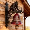 Колотушка для двери Крампуса Декоративный Хэллоуинский дверной молоток Водонепроницаемый Готический дверной молоток для крыльца Сада Темный Домашний Декор