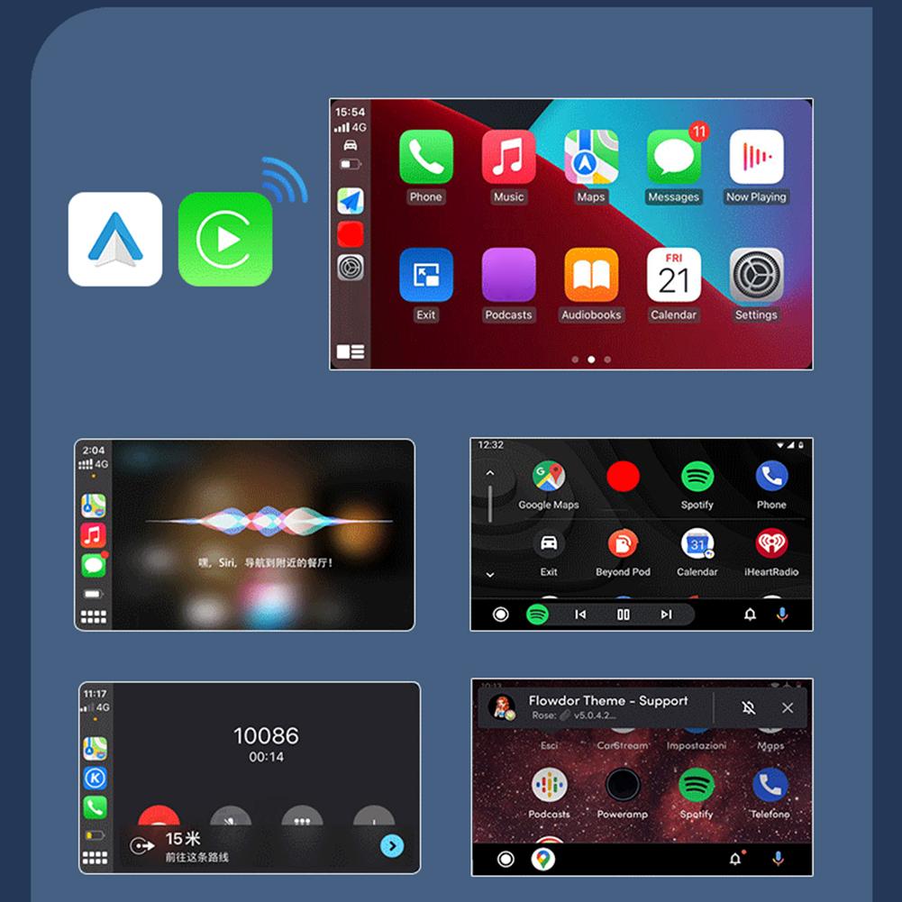 5 В Type-C USB Беспроводной CarPlay Android Auto AI Бокс BT 5.0 Обновление по воздуху Автоматическое подключение для OEM Проводной CarPlay Andriod Auto Автомобилей