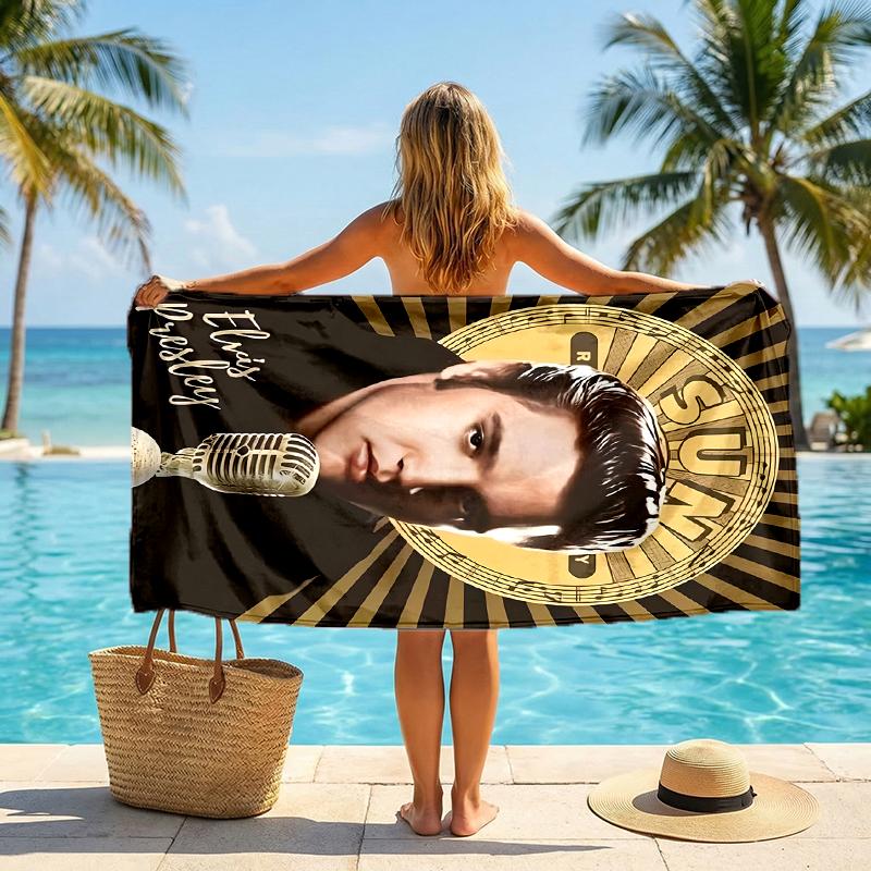 Elvis Fashion Beach Towel: Ideal for Summer Adventures Soft, absorbent and quick drying suitable for swimming and bathing