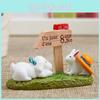 Resin Cartoon Garden Sign With Dog And Rabbit Design For Plant Marking And Gift Giving