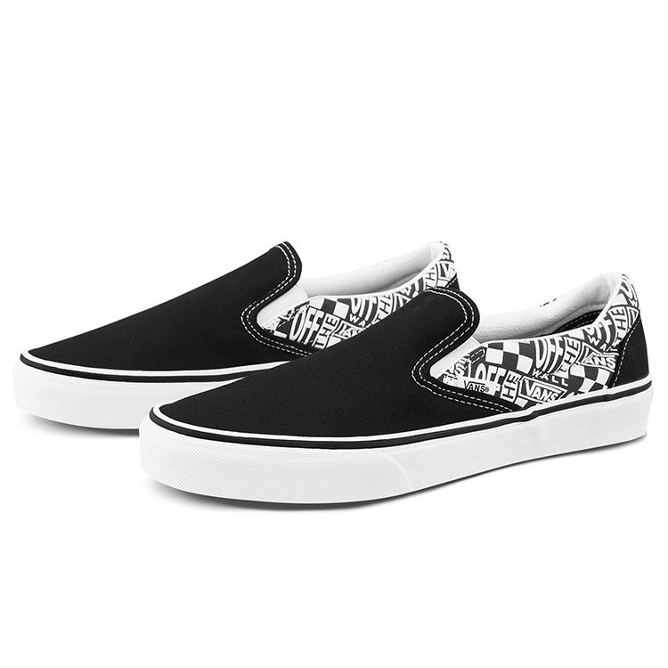 Vans Slip-On Classic Lightweight Low-Top Skate Shoes Unisex Sneakers Black White VN0A33TB3WI