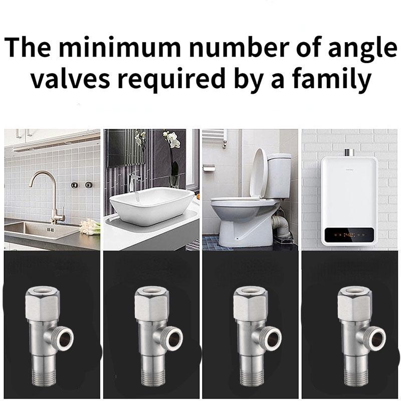 Душ, туалет, водонагреватель, входной запорный клапан для горячей и холодной воды, треугольный клапан, угловой клапан для кухонной раковины