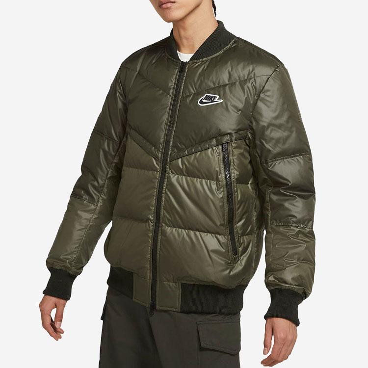 Nike Спортивная пуховая куртка Зимняя мужская Зеленая DJ0430-380