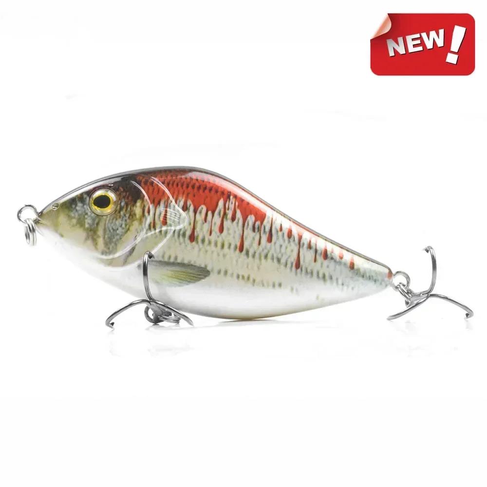 Слайдер Swim Action Hard 70/100MM 14.5G/45G Тело Джеркбейт Медленно тонущий Джеркбейт Рыболовная приманка Щука Мускусный окунь Рыбалка Ручей