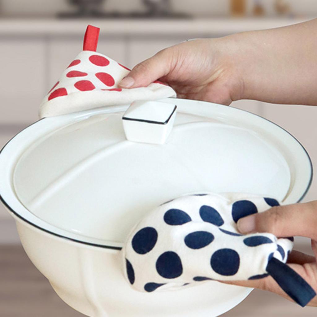 Термостойкая крышка ручки кастрюли перчатка ручка против ожогов зажим для ручки кулинарная перчатка кухонный аксессуар хлопковый материал