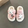 Модные мультяшные милые котята толстоподошвенные пушистые тапочки осень и зима толстоподошвенные универсальные с бантом хлопковые однословные мопы