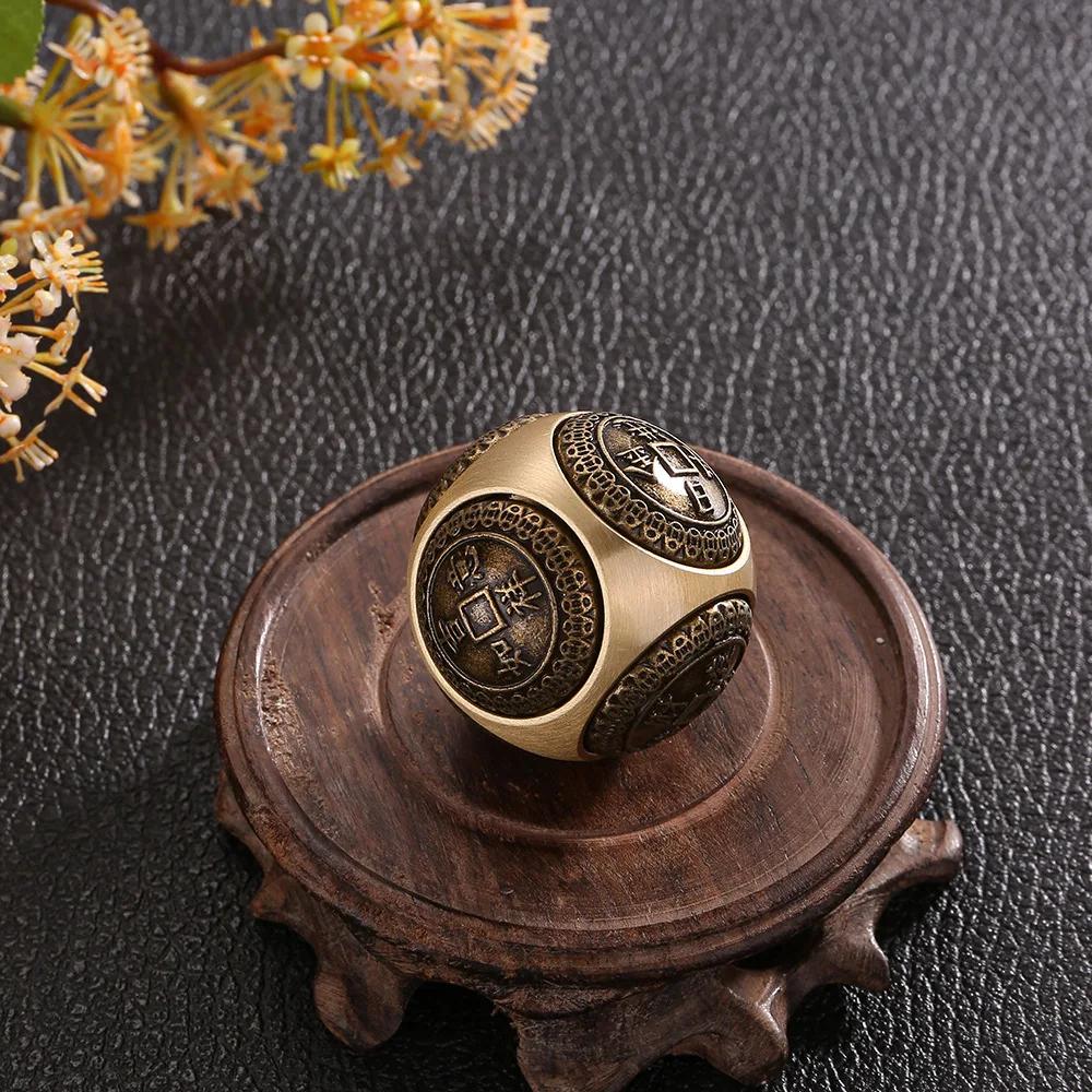 1 шт. Шестигранный спиннер для пальцев с четырьмя благословениями, игрушка-антистресс для взрослых, домашний декор, поделка для вечеринки, подарок на день рождения