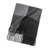 The Large Checkered Atmosphere Scarf Is Versatile Elegant and Warm for Commuting  It Is A High End Fringed Faux Cashmere Scarf Shawl