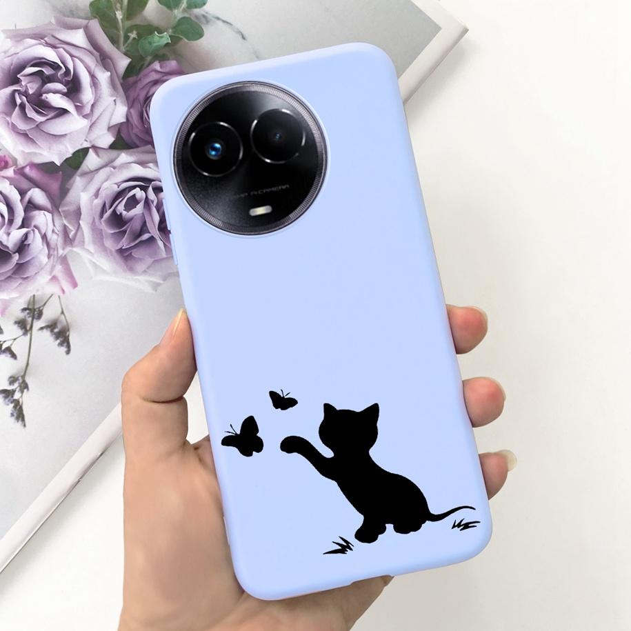 Ударопрочный Чехол Для Realme 11 5G / Realme 11X Чехол На Телефон Модный Девушки Мягкий Силикон Funda Для Realme11 11 X 2023 RMX3785 Coque
