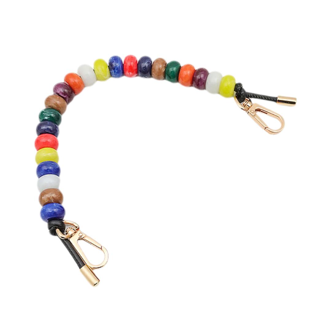 Яркая цепочка для сумки из бусин, регулируемая длина, резиновый ремешок для сумки, заменяемый ремешок для сумочки, женская цепочка для кошелька