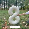 Large Milk White Number Balloons (32/40 Inch) – Ideal for Kids' Birthday Parties and Outdoor Photo Props