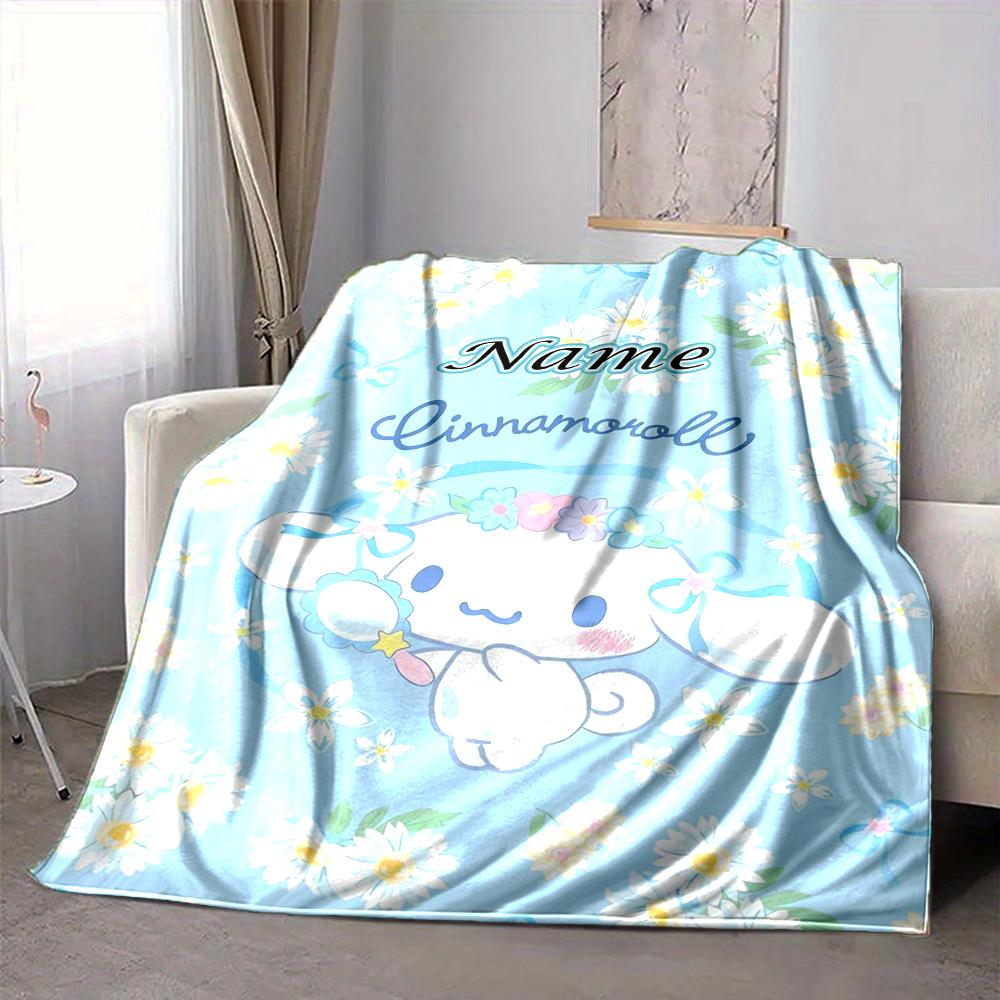 Custom 1pc Pochacco's Sweet Frame Blanket, Soft And Comfortable Blanket, Casual Warm, Camping Travel Blanket, Birthday Gift Q913155