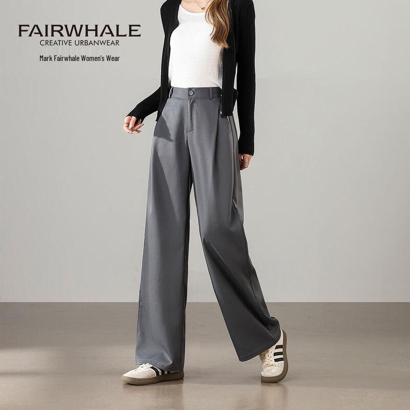 Mark Fairwhale Women's High-Waist Straight-Leg Casual Trousers