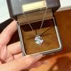 Elegant Micro-Inlaid Diamond Cross Necklace: Fresh Design for Women