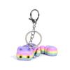 3D Printed Articulated Lucky Cat Keychain Cartoon Multi-Color Movable Key Ring Backpack Decoration Accessories Birthday Gifts