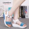 Ladies Chunky Wedge Sandals Women Summer High Heels White Sandals Flat Platform Sport Shoes