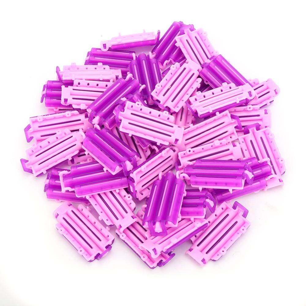 45pcs PP Hair Perm Clips Crinkle Design Hair Styling Tools Volume Hair Rollers For Women
