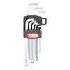 TONE Short Ball Point Wrench Set Under the Neck BS900S 9 Items L-shaped Contents
