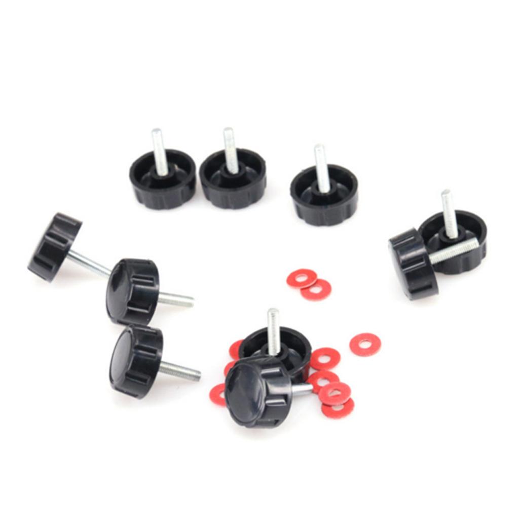 10x Universal Fishing Reel Screw Caps Rocker Covers Fishing Tools for Spinning Reel Crank Power Foldable Handle Durable