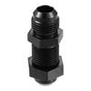 Car Straight Bulkhead Fuel Fitting 8AN Male To Male Straight Bulkhead Fuel Fitting Union Adapter Black