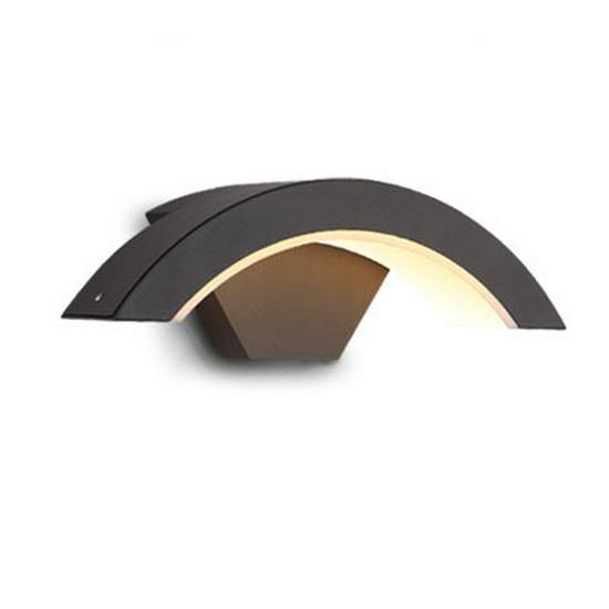 Modern Minimalist Waterproof Outdoor Wall Light with Radar Motion Sensor for Balcony and Doorway
