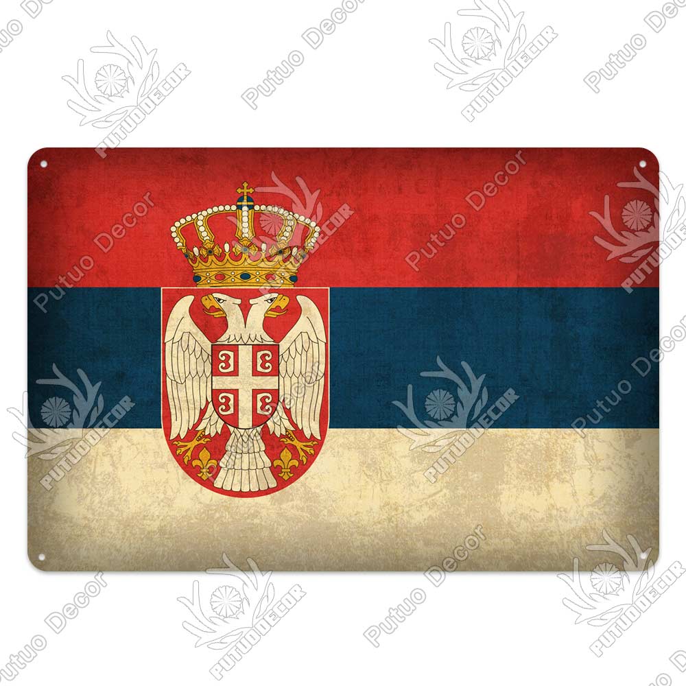 Decor Flag Vintage Metal Sign Tin Sign Decorative Plaque Wall Decor Bar Pub Man Cave Living Room Home Door Decoration