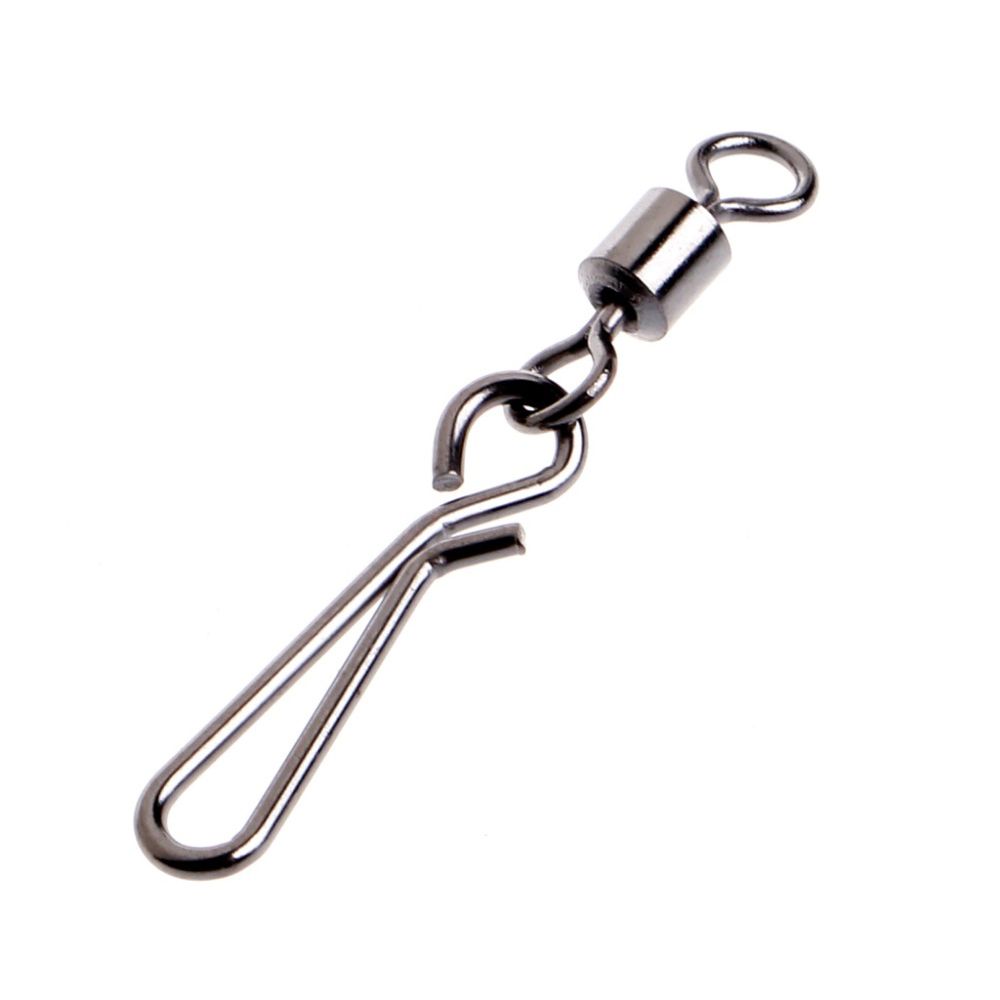 Сверхпрочный шариковый рыболовный вертлюг из нержавеющей стали с застежкой и штифтом
