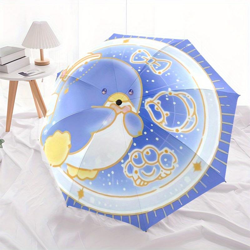 1pc Penguin with Bow TieUmbrella with Plastic Handle,Suitable for All Seasons Home Travel Outdoor UmbrellaSanlio210