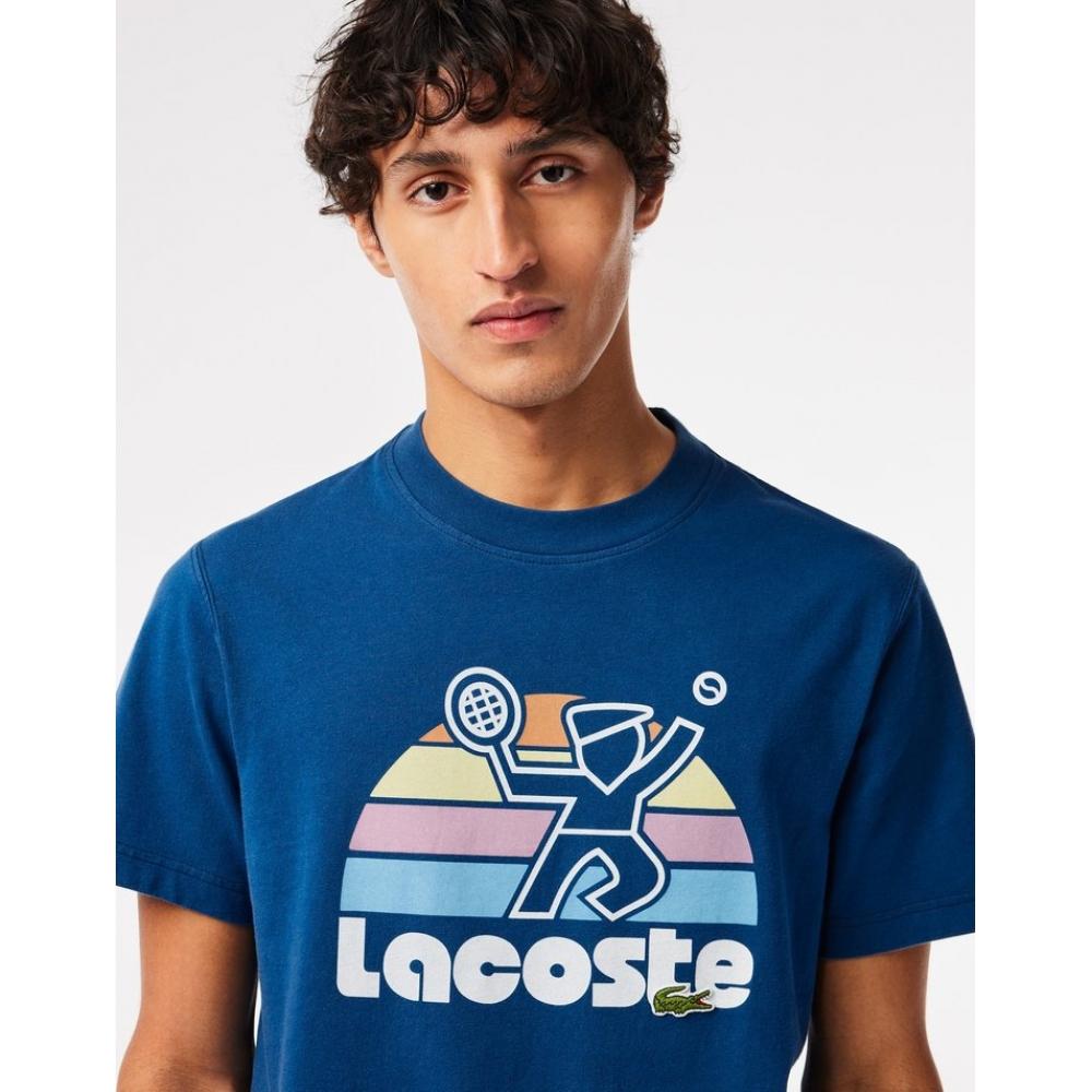 Lacoste Мужская летняя футболка с рисунком Th0784 54 г Hbm