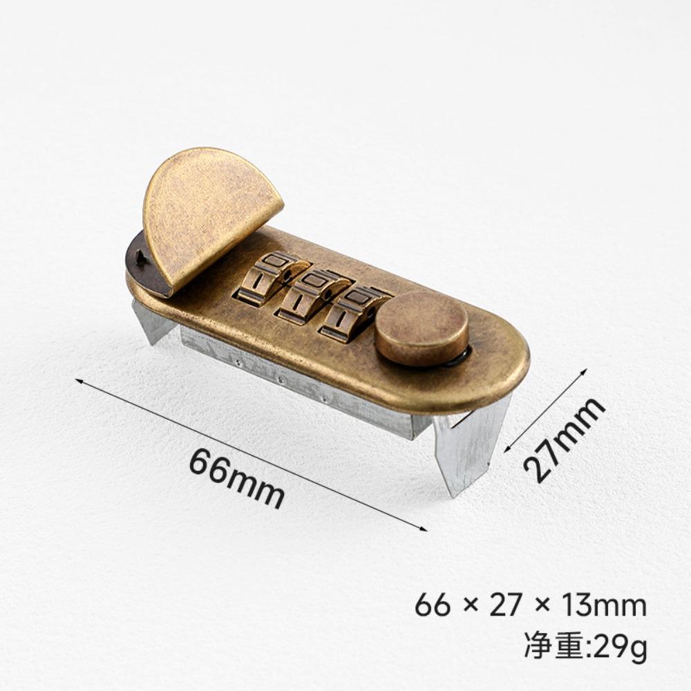 Водонепроницаемый блокнот с кодовым замком, прочная фурнитура, многоразовый замок для портфеля, экономичный сплав, механизм «сделай сам», механический замок