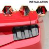 Car Tail Light Cover Taillight Decorative Stickers  For Ford Mustang 2024 Up Car Exterior Accessories, ABS Plastic