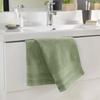 Serviette de toilette - Tendresse - Kaki - 50 x 90 cm - 100% coton - 500 gr/cm²