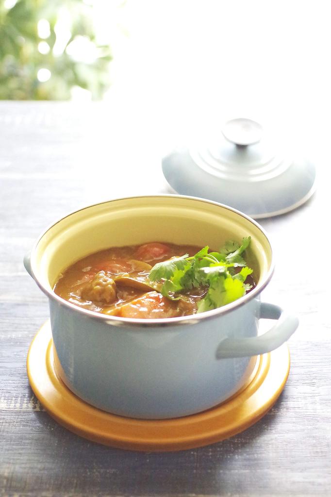 LE CREUSET EOS Pot 18 см Coastal Blue Open Fire IH совместим