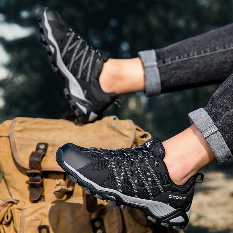Модная обувь для хайкинга для мужчин Дышащая обувь для охоты, треккинга и альпинизма Женские кроссовки для улицы Нескользящая спортивная обувь Мужская Роскошный дизайнерский