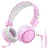 Наушники ShinePick Kids Наушники Игровая гарнитура Проводная Герметичный микрофон Ограничение громкости до 85 дБ Складные и регулируемые Легкие и мягкие