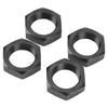 4 шт. 24 мм шестигранная гайка ступицы колеса из алюминиевого сплава высокой прочности 24 мм шестигранная гайка ступицы для ARRMA 1/5 Outcast