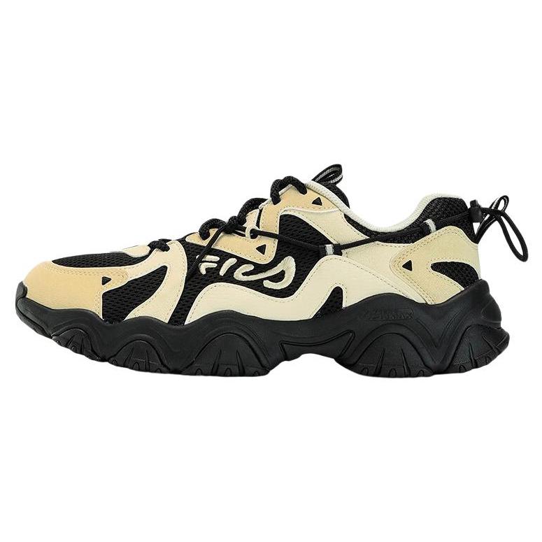 Fila Кошачья лапа 4.0 Текстиль, Синтетическая кожа Модные Низкие Кроссовки на массивной подошве Мужские Черный Бежевый (унисекс) Массивные кроссовки F12M332113FBS