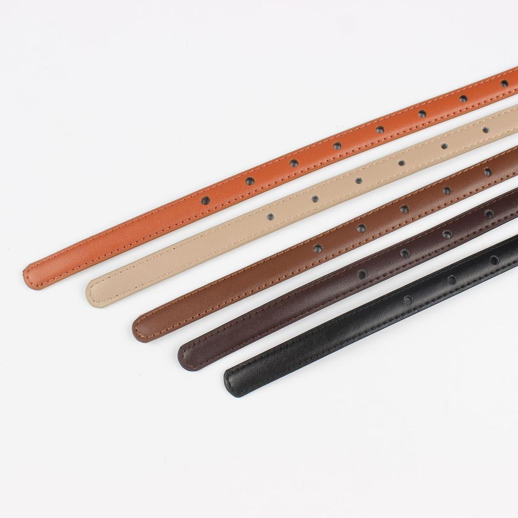 Женский кожаный тонкий ремень Декоративный пояс для рубашки с платьем или костюмом (2 см 8 цветов на выбор)