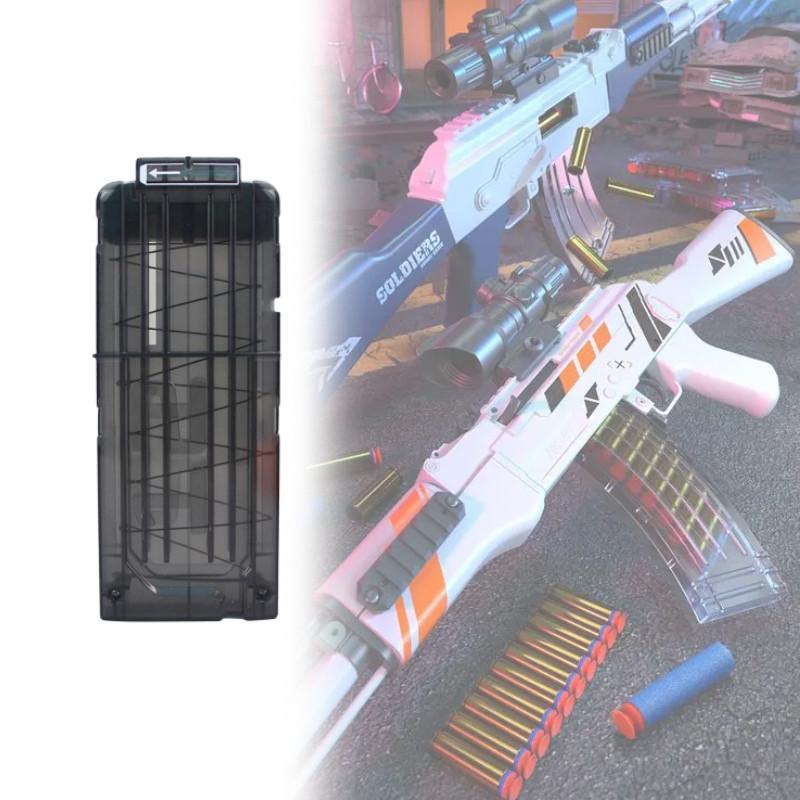 Bullet Magazine Soft Soft Gun 12 Rounds Compatible Heat Fire Toy Gun Kids Adults