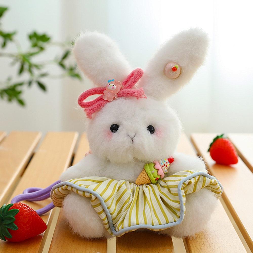 Мультяшный кролик медведь плюшевая кукла подвеска многоцветный автомобиль подвесное украшение универсальный