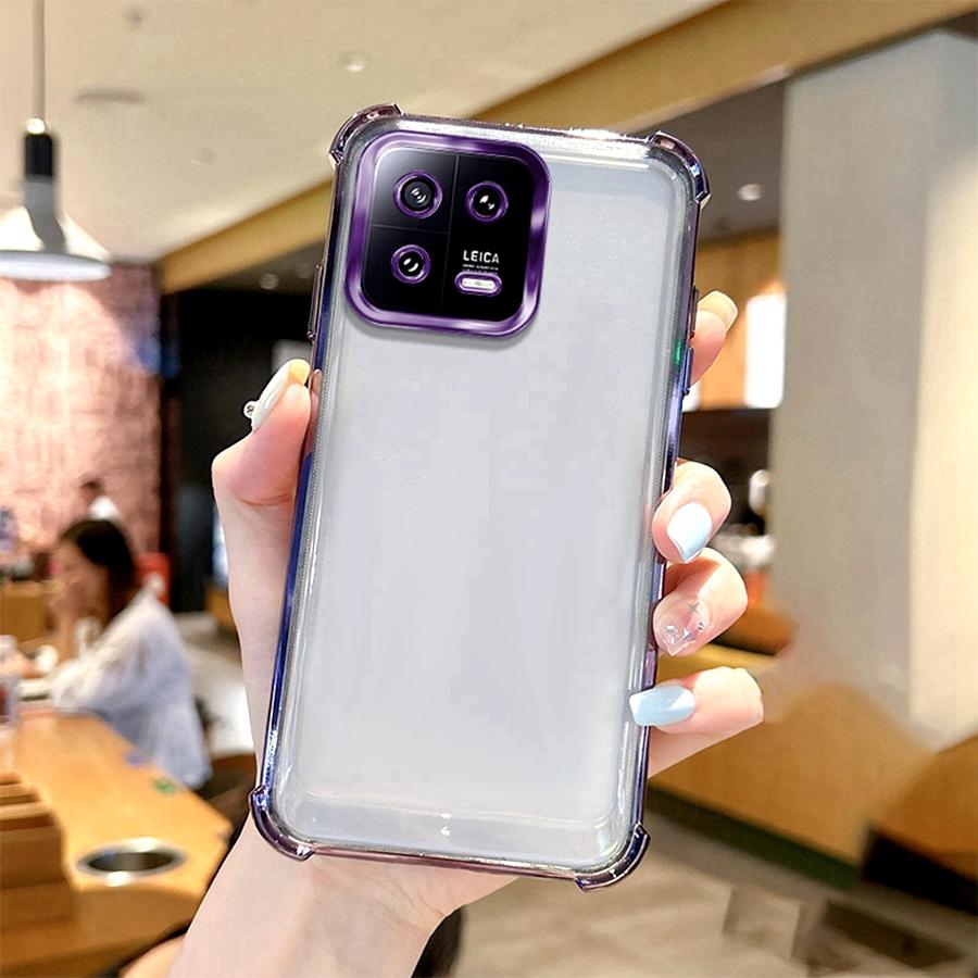 Противоударный чехол с защитой камеры (Airbag) для Xiaomi Mi 11 Lite 5G 11i 12 12X 13 Pro 14 14T 15 Ultra 12T 13T 15T, силиконовый прозрачный чехол с покрытием
