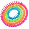 Circle Round Knitting Looms Set Craft Kit Tool with Hook Needle and Pompom Scarf Maker
