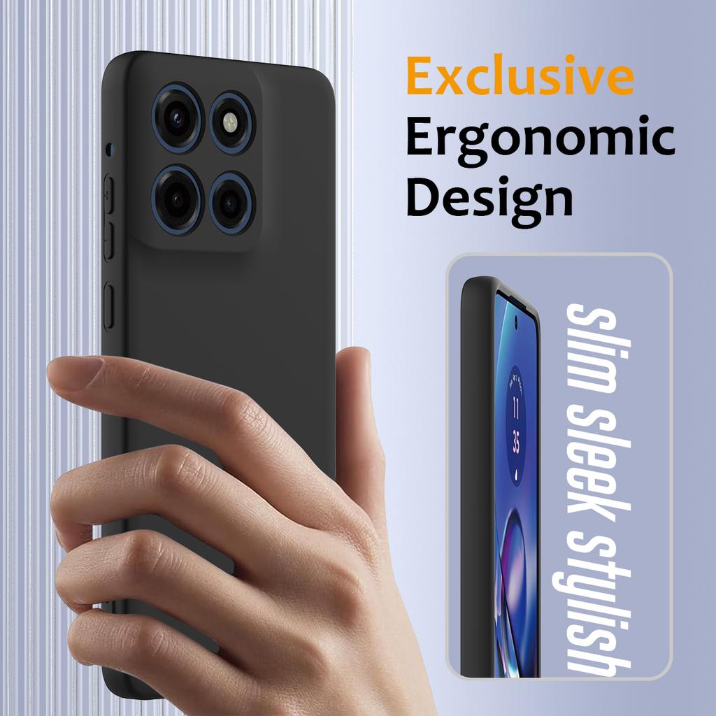 For Motorola Moto G Stylus 5G (2025)/Motorola Edge 60 Stylus 5G Case Compatible with MagSafe Anti-Drop Liquid Silicone Phone Cover