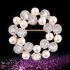 Luxury Fashion Elegant Faux Pearl Flower Brooches Pins For WomenGirls Gorgeous Decor Wedding Banquet Garment Ornament Gifts