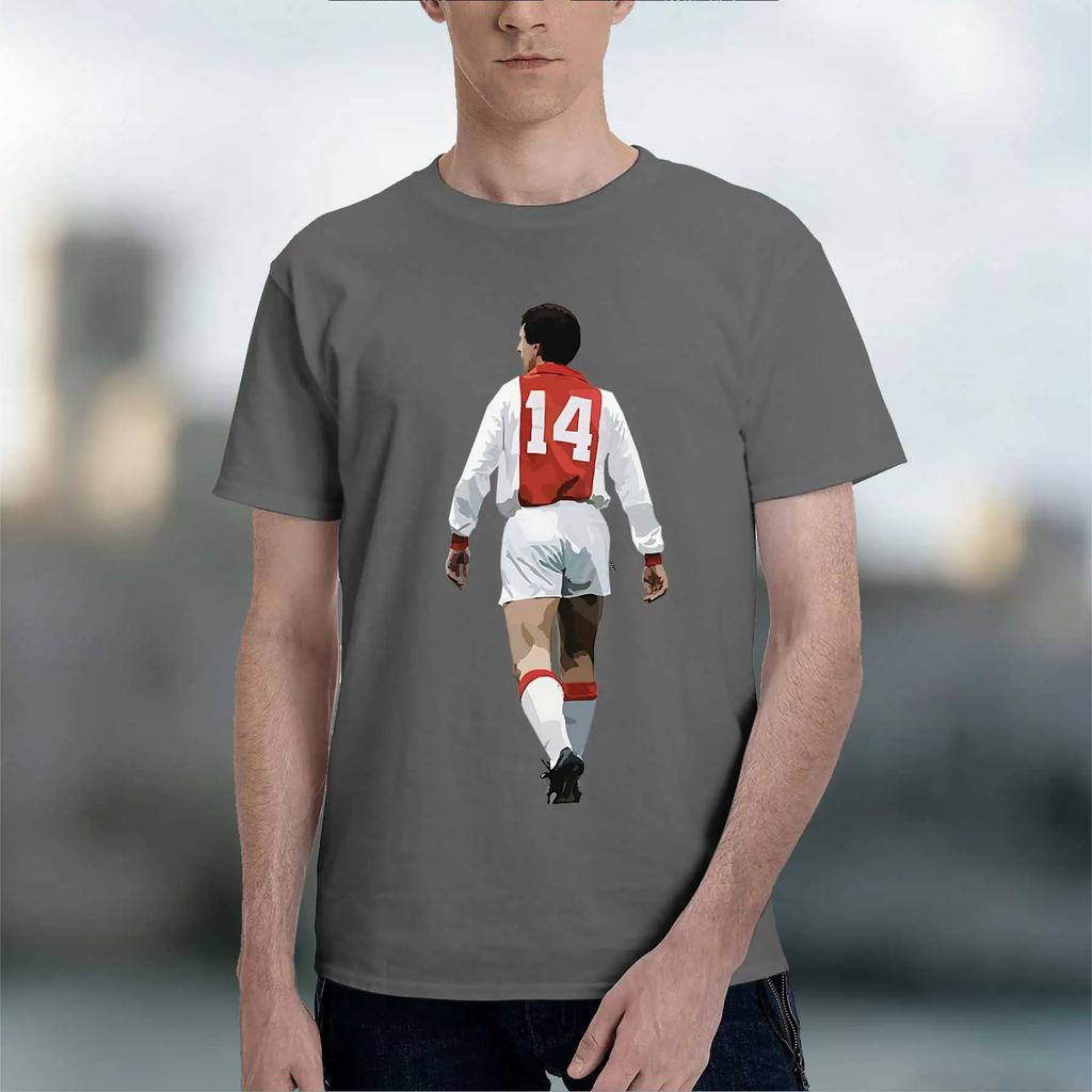 Johan Cruijff Accessories for Sale 2026 fashion heavyweight hot selling retro printed pattern fun round neck T-shirt for dai